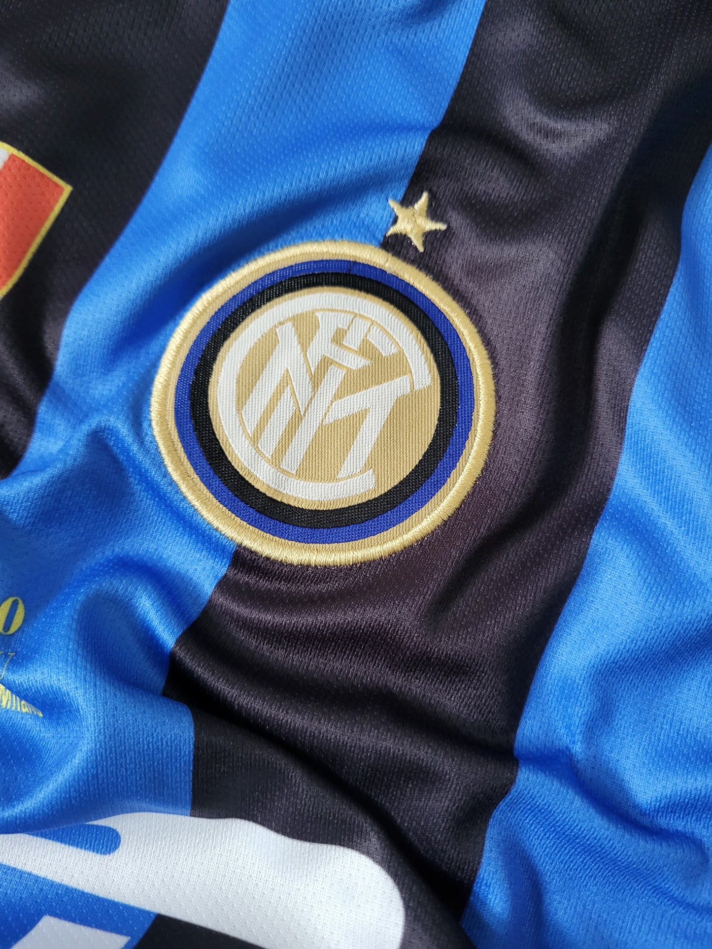 ZANETTI INTER MILAN HOME KIT 2009-10 PREMIUM EMBROIDERY