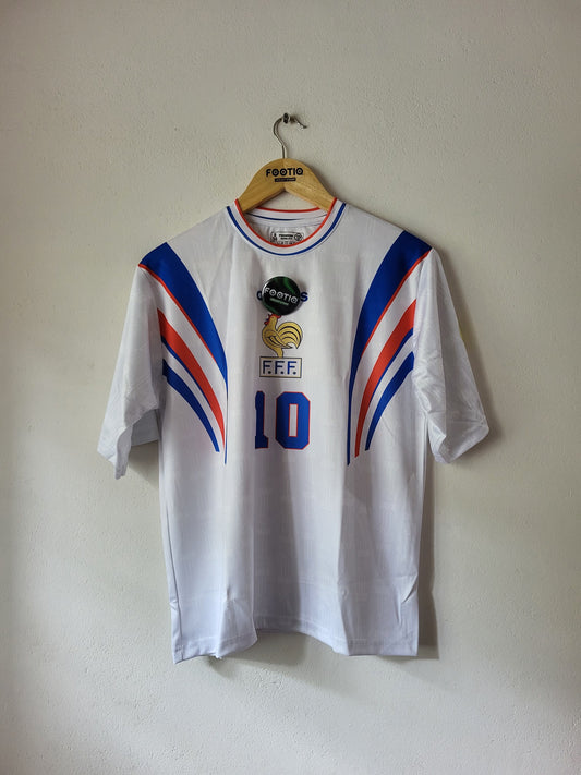 ZIDANE FRANCE AWAY KIT 1996-97 FIVE SLEEVE SUBLIMATION