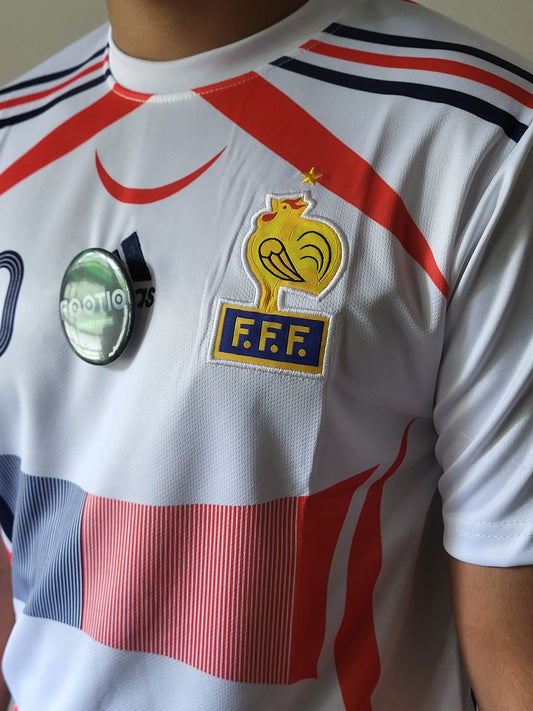 ZIDANE FRANCE AWAY KIT 2006 PREMIUM EMBROIDERY