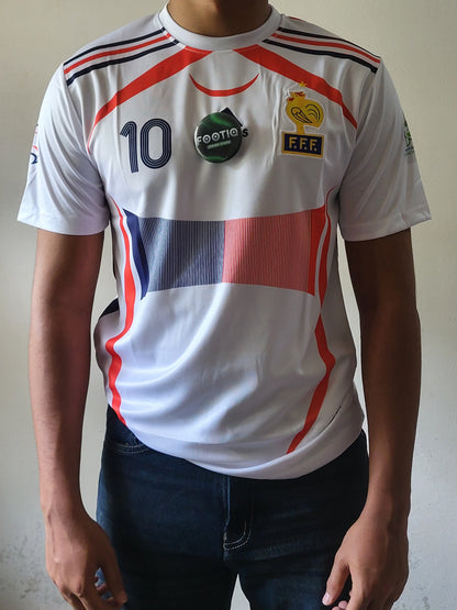 ZIDANE FRANCE AWAY KIT 2006 PREMIUM EMBROIDERY
