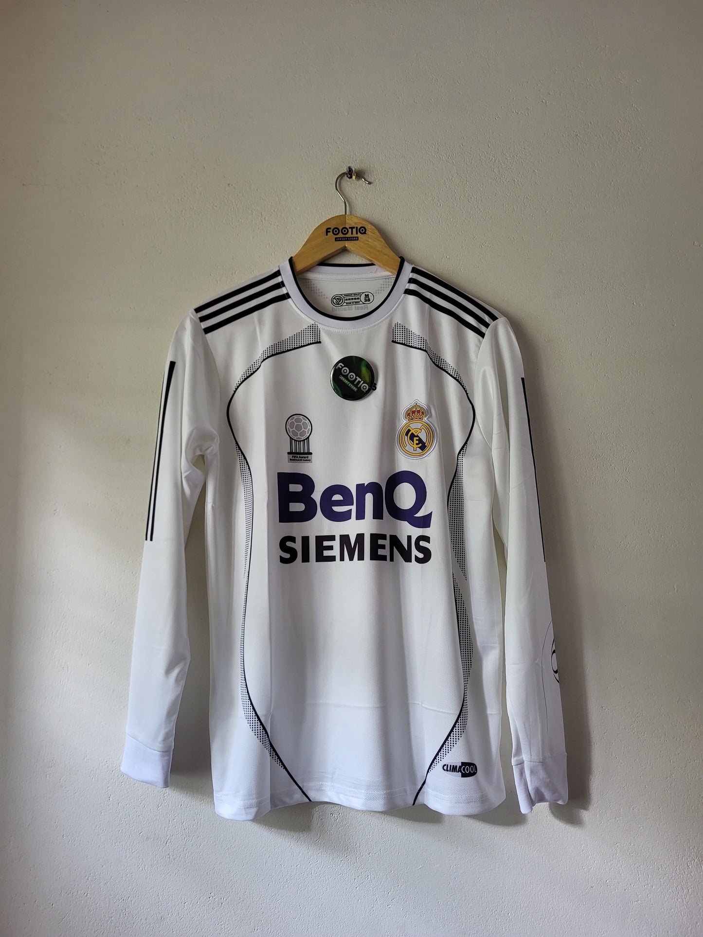 ZIDANE REAL MADRID HOME KIT 2006-07 FULL SLEEVE PREMIUM EMBROIDERY